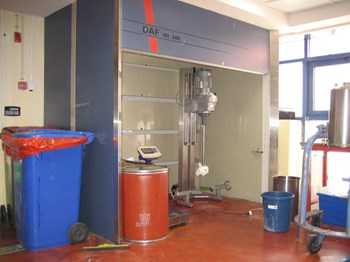 Processing safety hood/cabinet
